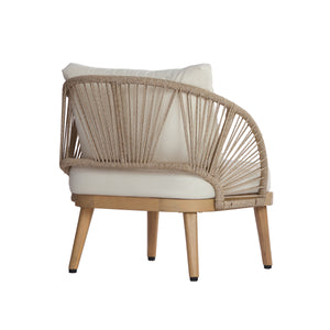 4-Piece Acacia Wood Patio Seating Set