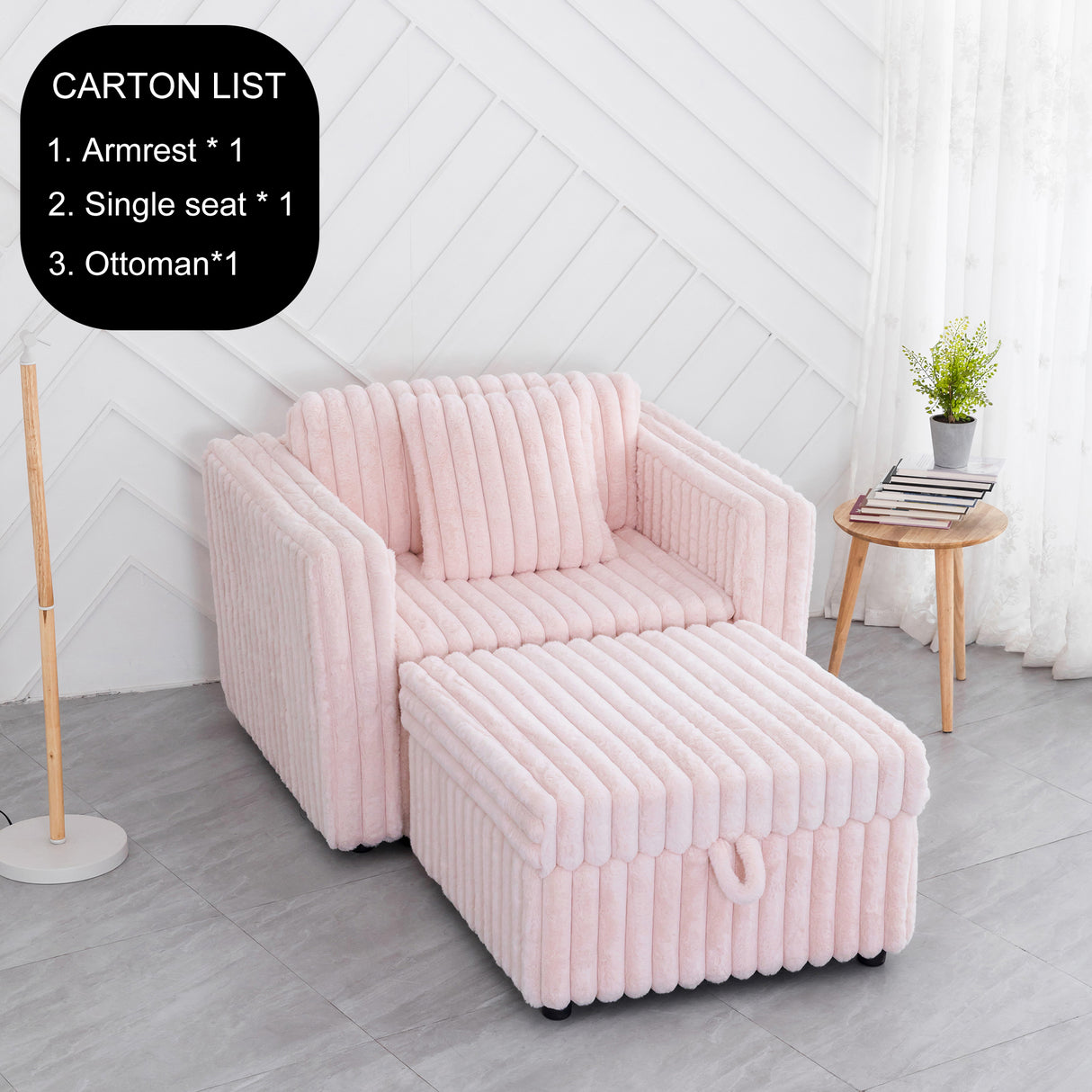 44.9" Soft Modular Sofa Single