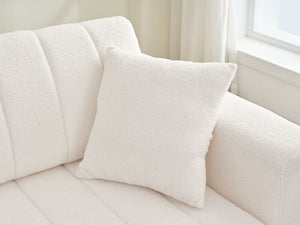 Jessica - Lamb Wool Sectional Sofa With Chaise, Versatile Configuration