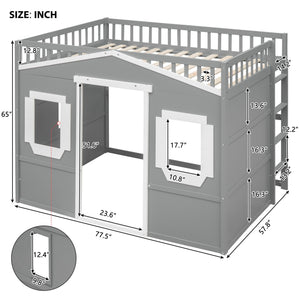 Elegant House Loft Bed With Ladder