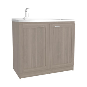Utility Sink Cabinet 36" H, 2 Doors, 2 Shelves