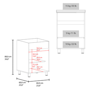 Demolotion Utility Sink Cabinet with Dual Compartments and Storage