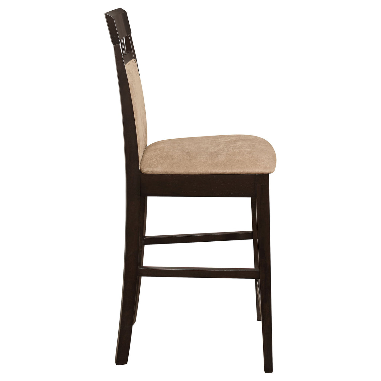 Upholstered Counter Height Stools (Set of 2) - Beige / Brown