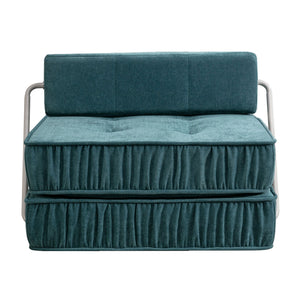 Folding Sofa With Removable Back Cushion, Convertible Futon Sleeper Chair