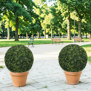 18.5In Dark Artificial Topiary Balls