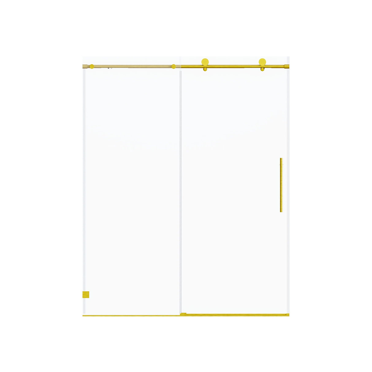 Frameless, Single Sliding Soft Close Shower Doors, 5/16" Sgcc Tempered Glass