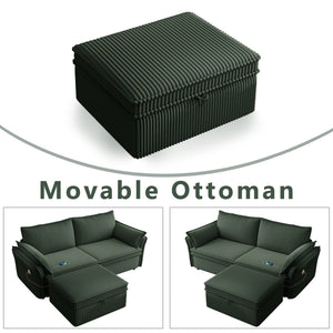 Multi-Functional 85-Inch Convertible Sofa Bed