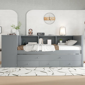 Twin Size Daybed with Trundle and Storage
