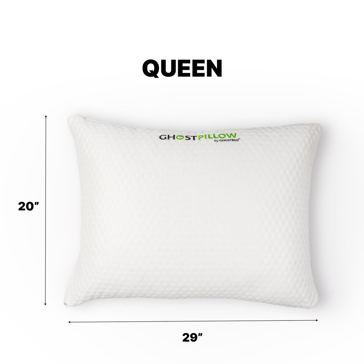 Ghostpillow Shredded Customizable Soft Fluffy Gel Memory Foam & Siliconized Pillow