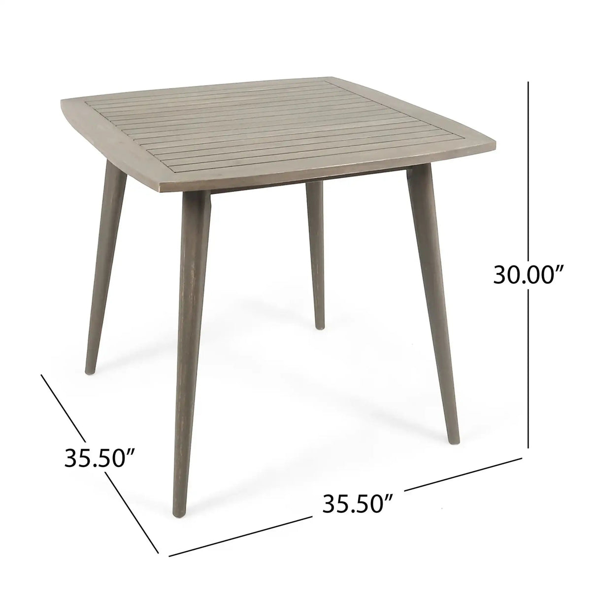 Modern Indoor Square Acacia Wood Dining Table With Toothpick Leg Design - Best Buy Furniture