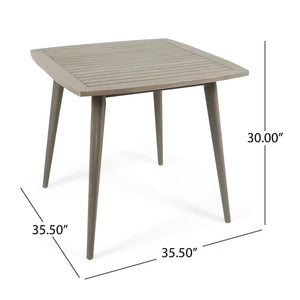 Modern Indoor Square Acacia Wood Dining Table With Toothpick Leg Design - Best Buy Furniture