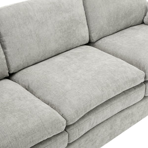 Cozy Upholstered Cushion Loveseat Sofa For Living Room