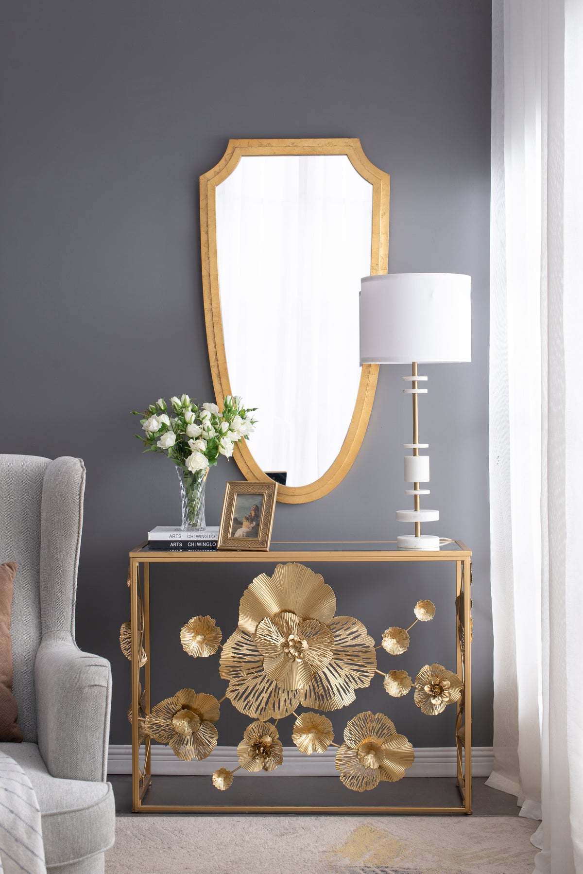 D15x30" Table Lamp (Lamp Shade Assembly Required)