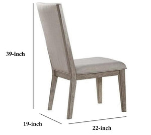 Rocky Fabric Armless Dining Chair
