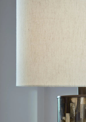 Ellford - Poly Table Lamp - Black / Brown / Cream - Best Buy Furniture