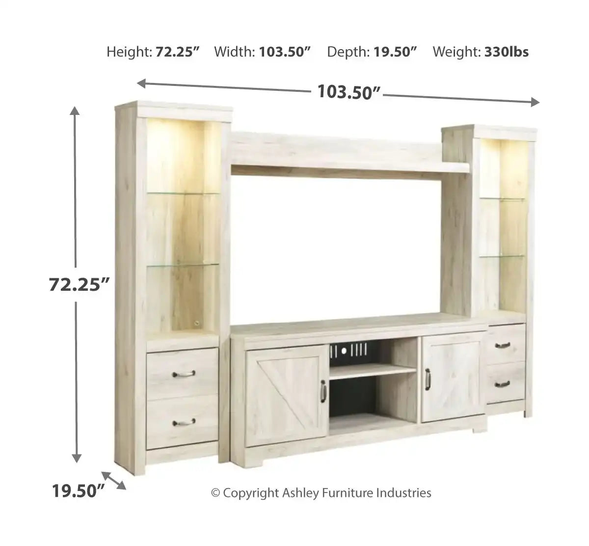 Bellaby - Entertainment Center - Best Buy Furniture