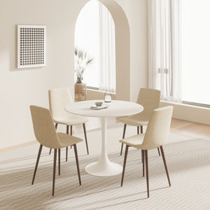 31.5" White Dining Table
