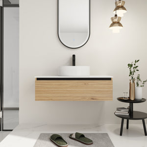 36'' Wall Mounted Bathroom Vanity with Resin Sink