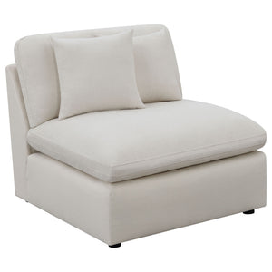 Greeley - 5 Piece Upholstered Modular Sectional Sofa - Ivory