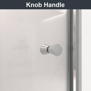 30"W x 72"H Frameless Circular Pivot Shower Door