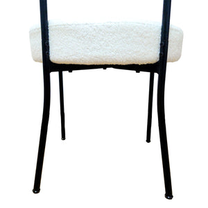 Mid-Century Modern Dining Chair With Curved Backrest