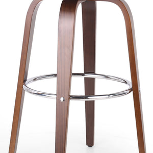 Lumos - Mid Century Modern Upholstered Swivel Barstool