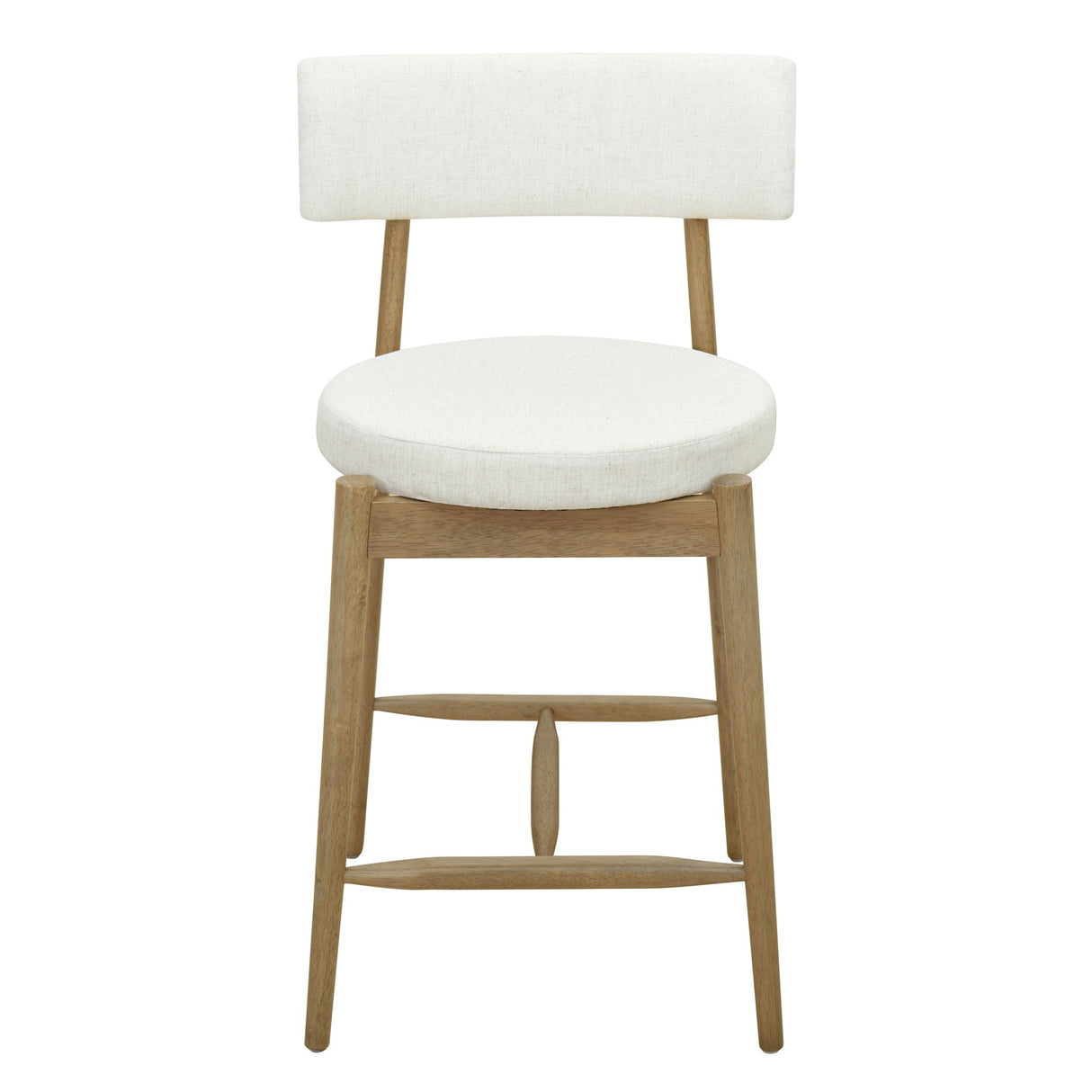 Mid Century Modern Counter Stools, Fabric Upholstered Chairs
