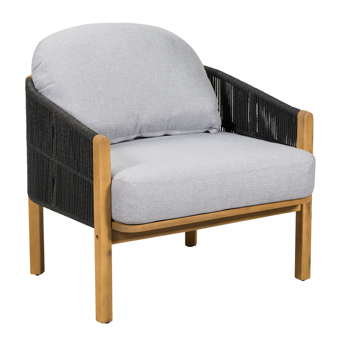 Grotta Outdoor Wood Club Chair