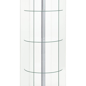 Tenley - 4 Shelf Curio Cabinet With Hexagonal Design