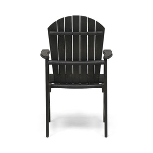 Outdoor Weather Resistant Acacia Wood Adirondack Dining Chairs (Set of 2)