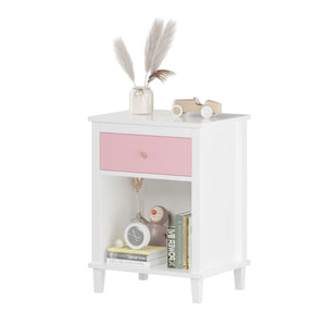 Nightstand With 1 Drawer 1 Shelf