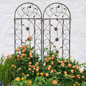 4 Pack Metal Garden Trellis 86.7" x 19.7" Rustproof for Climbing Plants