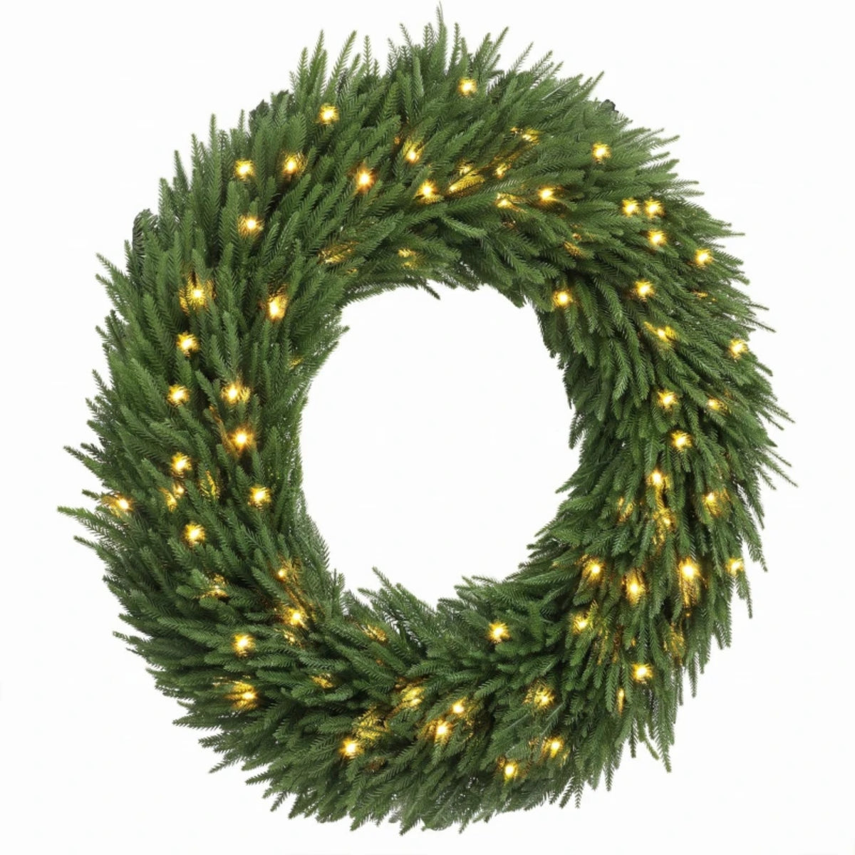 36-Inch Pre-Lit Christmas Wreath