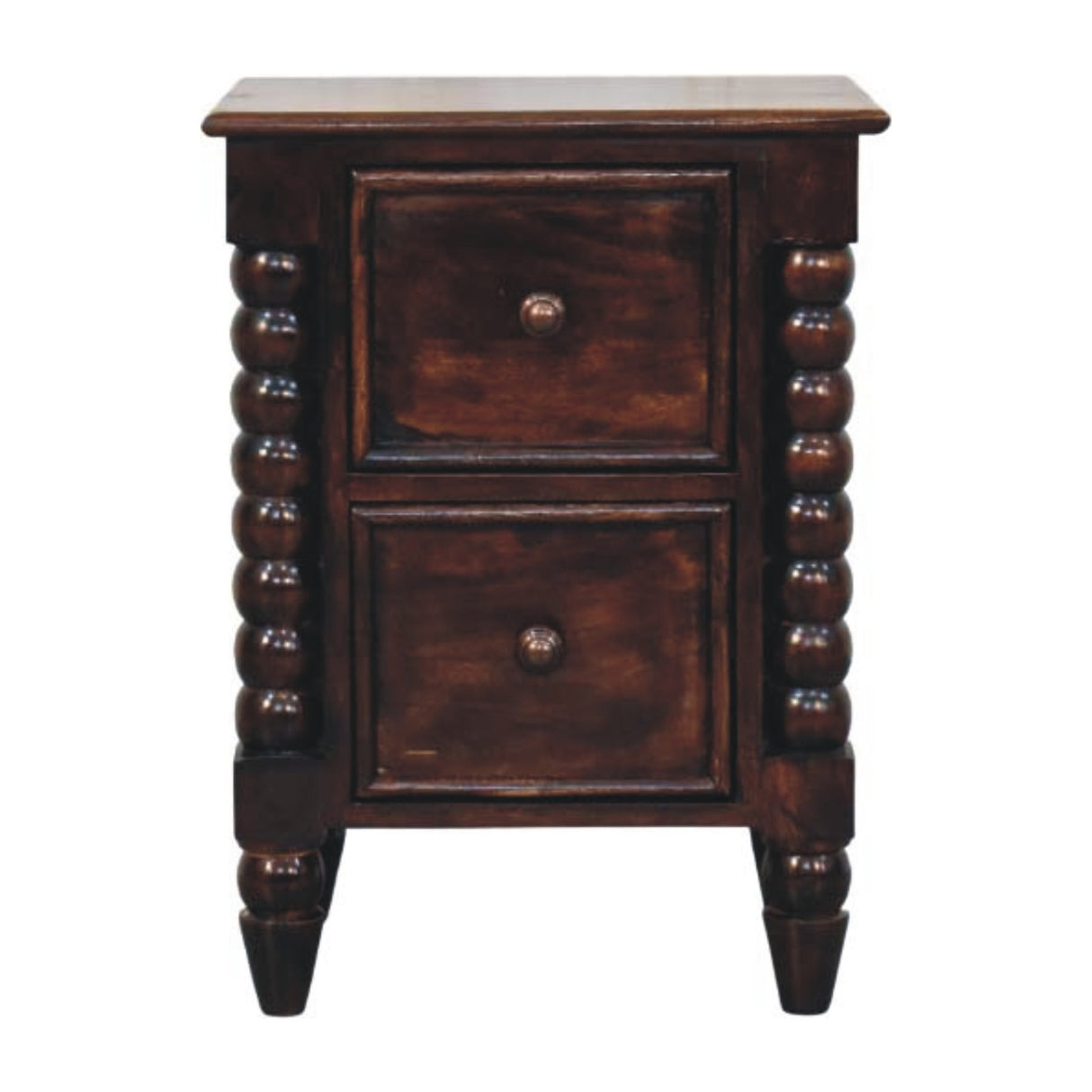 Solid Wood Spindle Duo Bedside