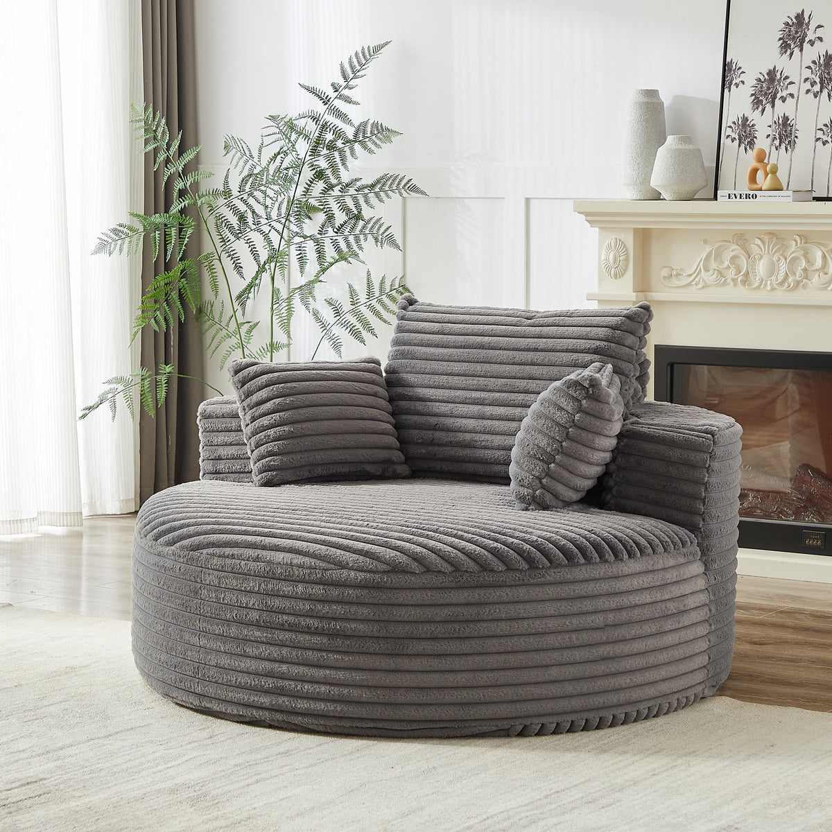 55' Corduroy Sponge Single Sofa