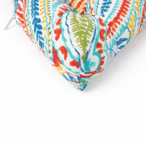 Outdoor Chair Cushions Set of 8 - Tufted Waterproof Seat Pads
