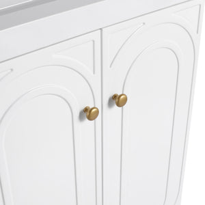 Modern Freestanding Bathroom Vanity With Soft Close Cabinet Doors