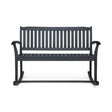Baxter - Rocking Loveseat - Dark Gray - Best Buy Furniture
