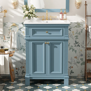 24'' Vintage Elegance Bathroom Cabinet