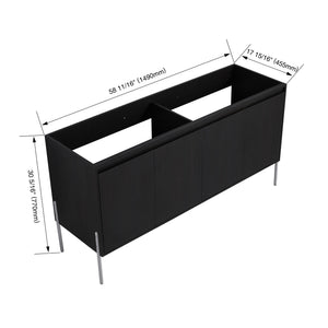 Freestanding Bathroom Vanity & Soft Close Cabinet Doors
