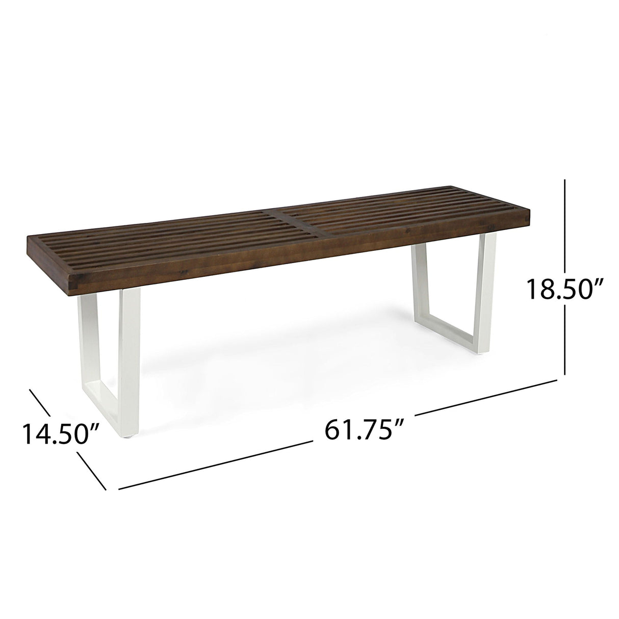 Intrinsic - Outdoor Dining Bench With Slat Top - Best Buy Furniture
