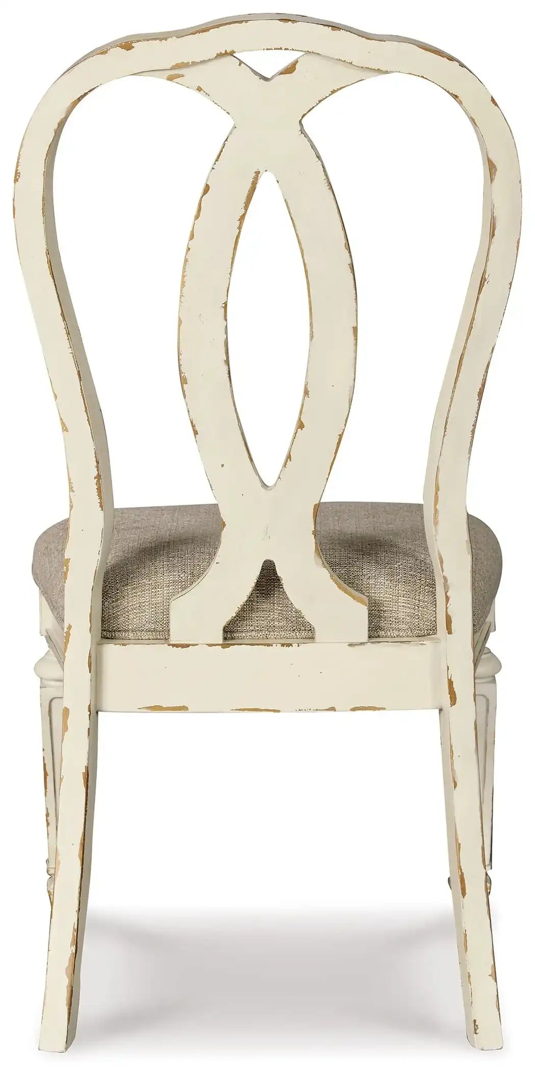 Realyn - Dining UPH Side Chair (Set of 2) - Ribbonback - Chipped White - Best Buy Furniture