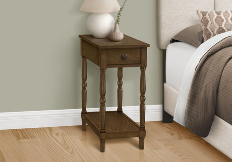 Accent End Table, 2 Tier, Storage Drawer, Traditional Stylish Design - Best Buy Furniture
