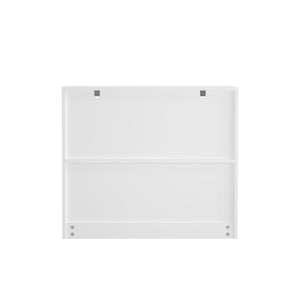 Toy Storage Organizer With Large Drawer And Low Bookshelf For Nursery & Playroom - White