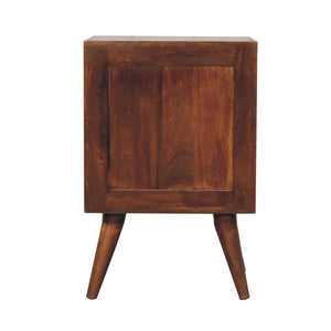 Solid Wood Quad Nightstand, 2-Drawers