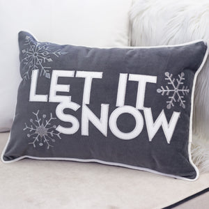 Nneka Let It Snow Lumbar Pillow