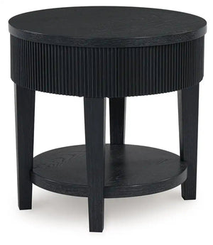 Marstream - Round End Table - Black - Best Buy Furniture