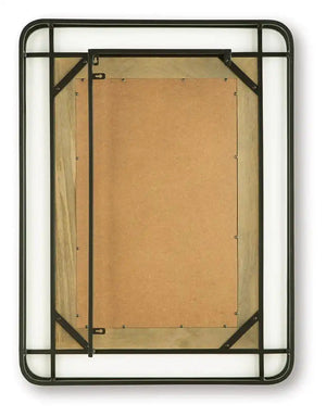 Beelman - Accent Mirror - Black / Brown - Best Buy Furniture