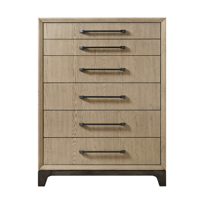6 Drawer Chest with Smooth Glides - Brown