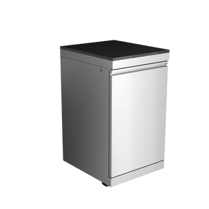 Storage Cabinet Stainless Steel Outdoor Kitchen Islands Left Open